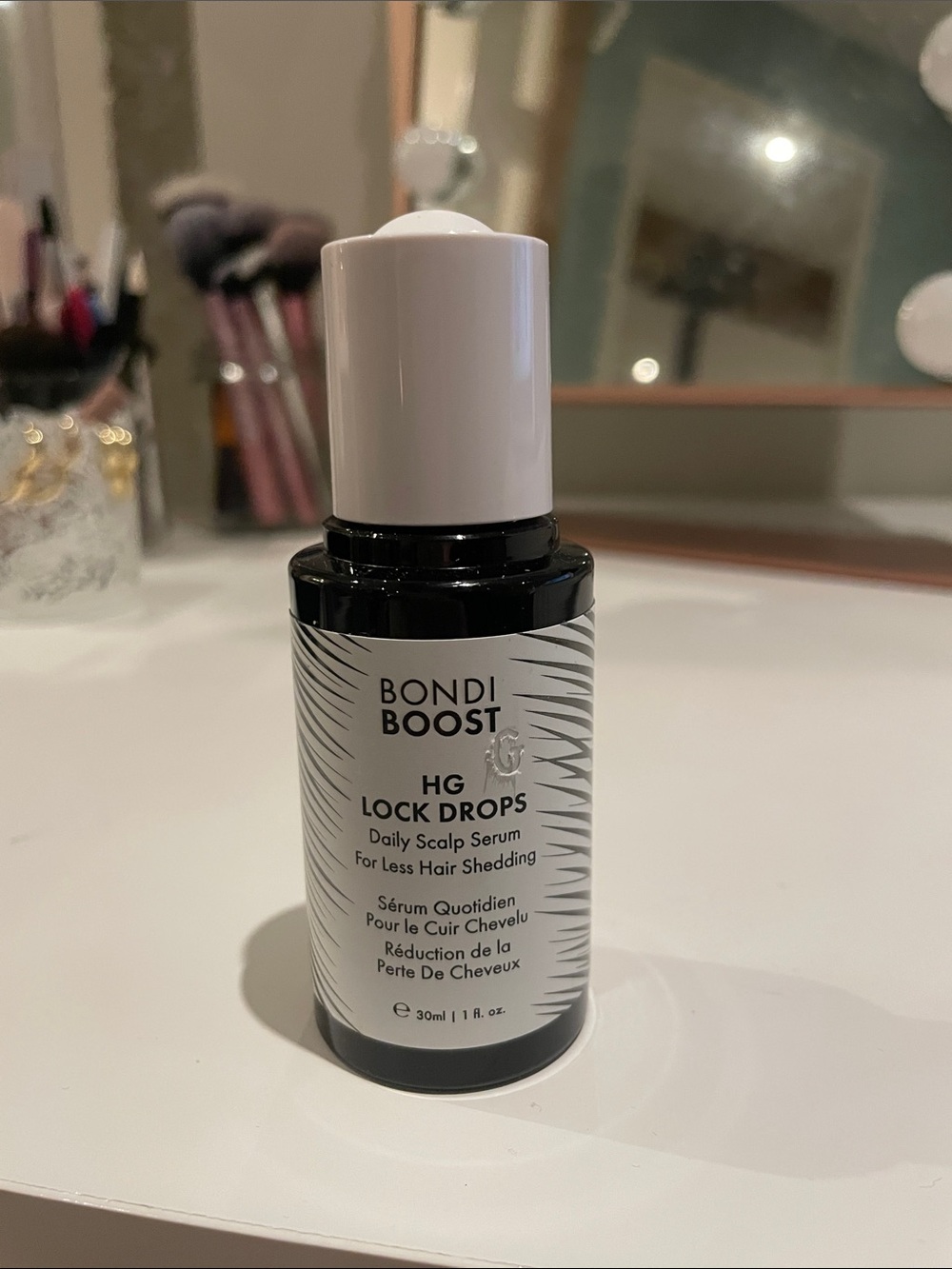 BondiBoost HG Lock Drops Daily Scalp Serum - White/Black